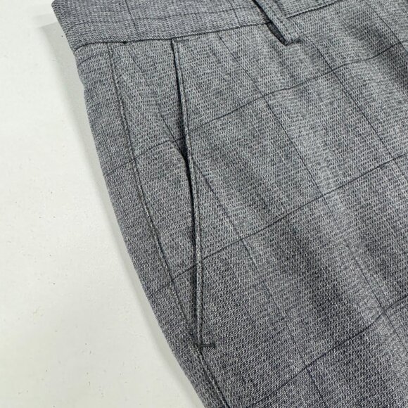 Men’s Slim-Fit Grey Check Hugo Boss Trousers - Picture 3 of 9